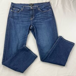 Banana Republic Girlfriend Jeans Dark Wash Size 30 10 Slim Straight Leg Stretchy